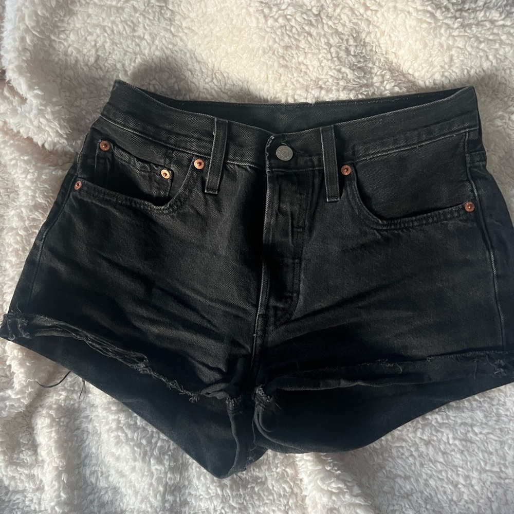 Levi's Women's Black Jean Shorts